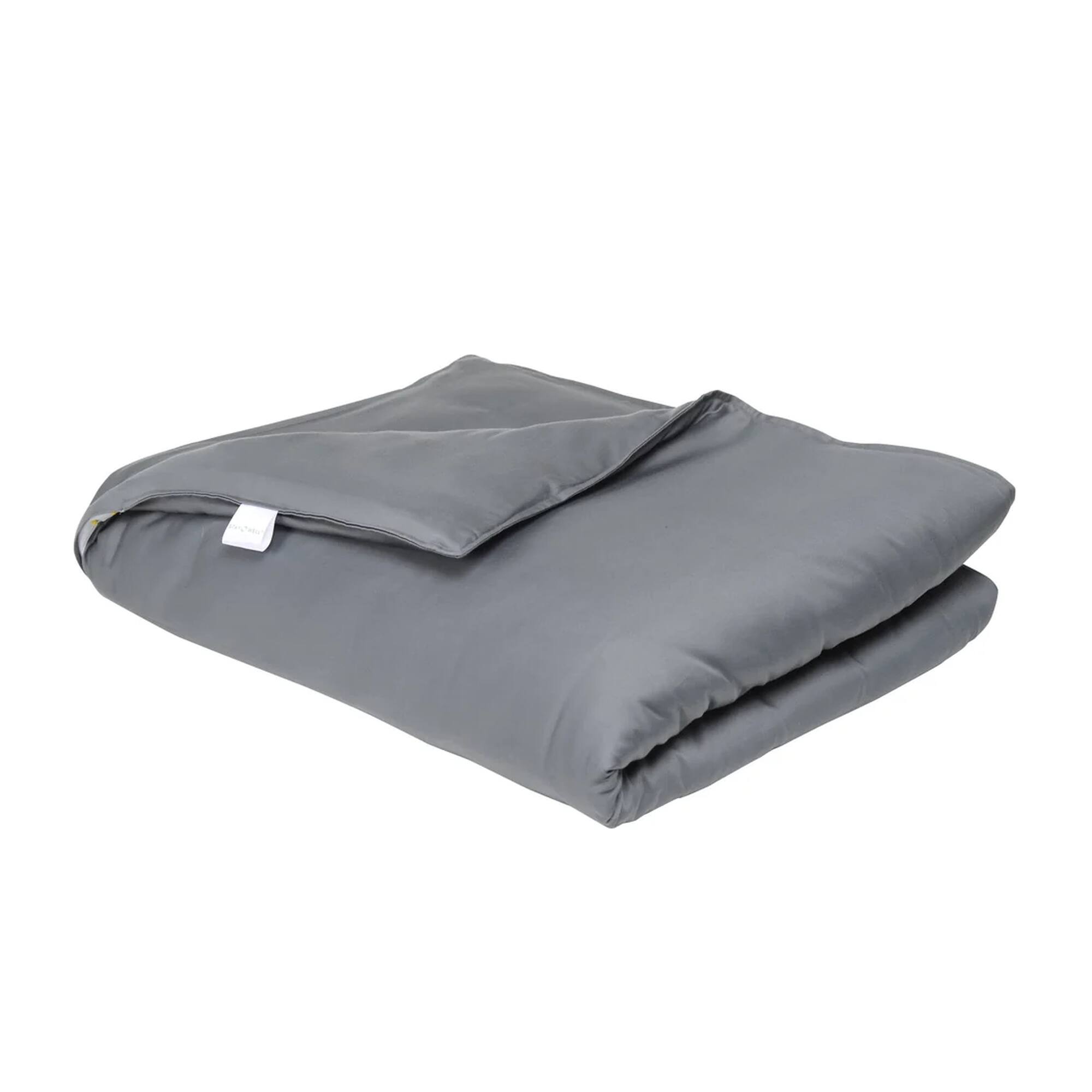 Alt View 1. Human Touch - Stay Well Weighted Blanket - Antimicrobial Premium Cotton, 19.4 lb, 48 x 74 in, Gray - Gray.
