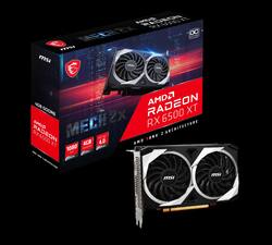 MSI - AMD Radeon RX 6500 XT Mech 2X 4G OC - 4GB GDDR6 - PCI Express 4.0 - Graphics Card - Black - Front_Zoom