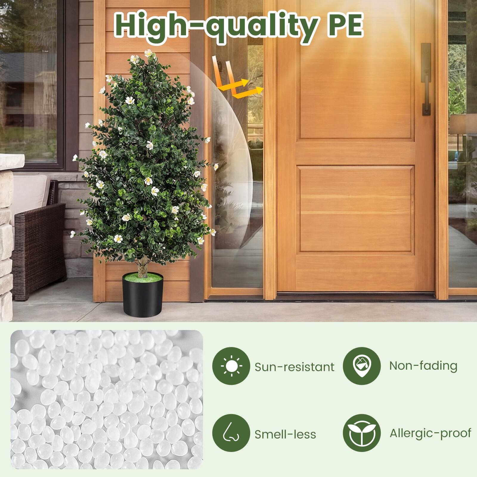 High-quality PE  
Sun-resistant  
Non-fading  
Smell-less  
Allergic-proof