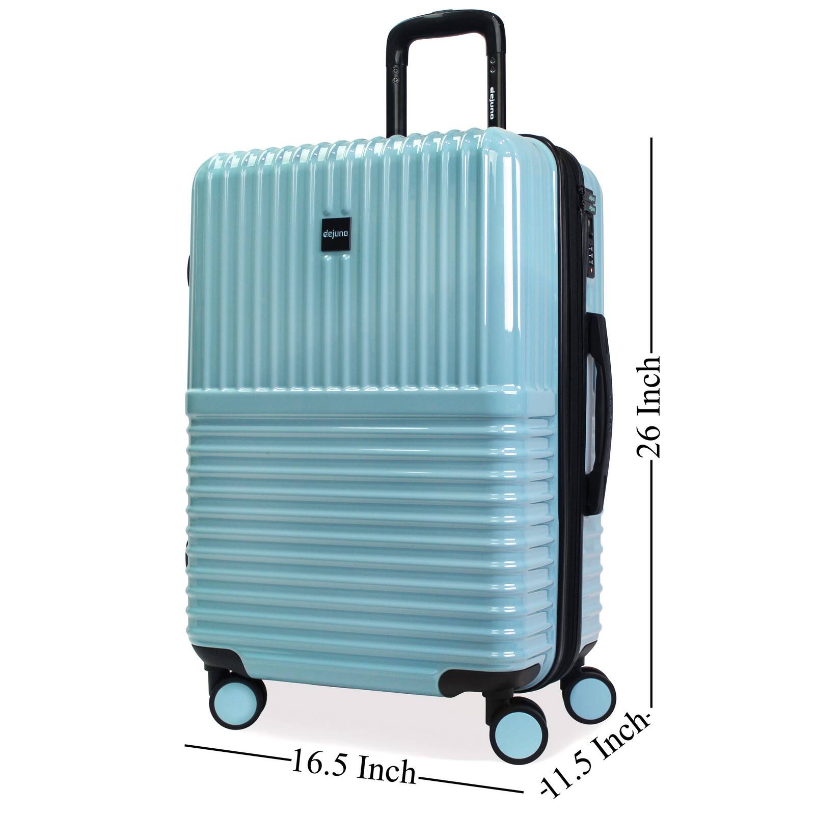 The dimensions of the suitcase are:

- Height: 26 inches
- Width: 16.5 inches
- Depth: 11.5 inches