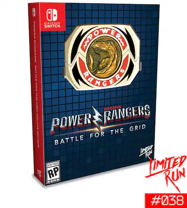NINTENDO SWITCH
POWER RANGERS: BATTLE FOR THE GRID
SABAN'S POWER RANGERS
LIMITED RUN
RATING PENDING RP ESRB
#038 - T (Teen 13+)