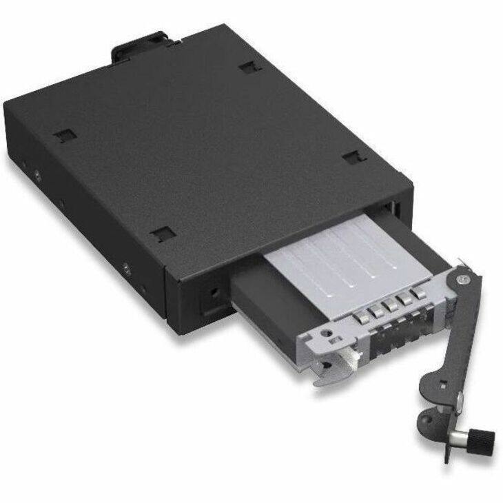 Alt View 3. Icy Dock - Icy Dock ToughArmor MB491V5K-B Drive Bay Adapter for 3.5" PCI Express 5.0 - MCIO 4i (SFF-TA-1016) Host Interface.