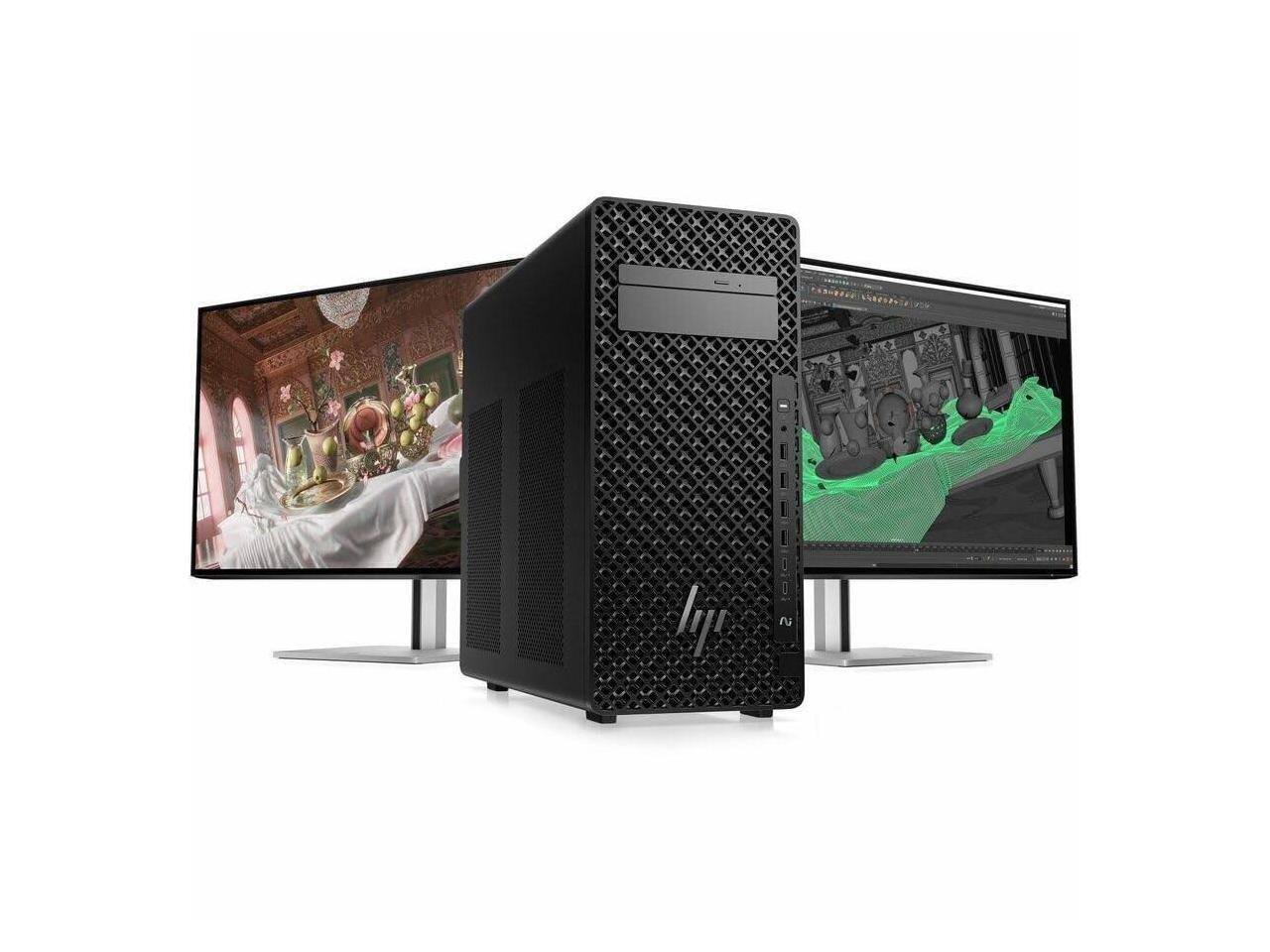 Alt View 3. HP - HP Z2 G1i Workstation - Intel Core Ultra 5 235 - 32 GB - 1 TB SSD - Intel W880 - Win 11 Pro - NVIDIA 16 GB - BN5J3UT#ABA - Black.