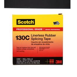 Scotch - 3/4 in. W X 30 ft. L Black Vinyl Splicing Tape