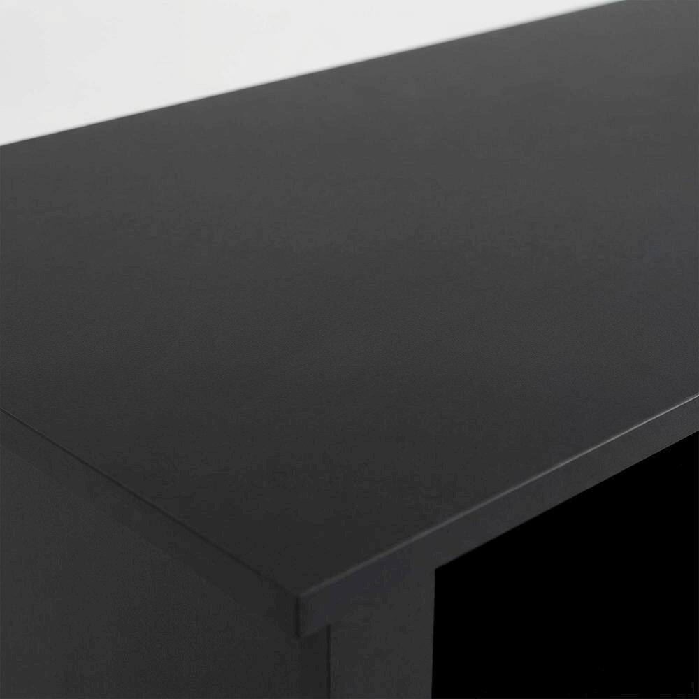 Alt View 4. FurniFact - Brown Fireplace TV Stand with Open Storage for TVs up to 55 inches - Brown.