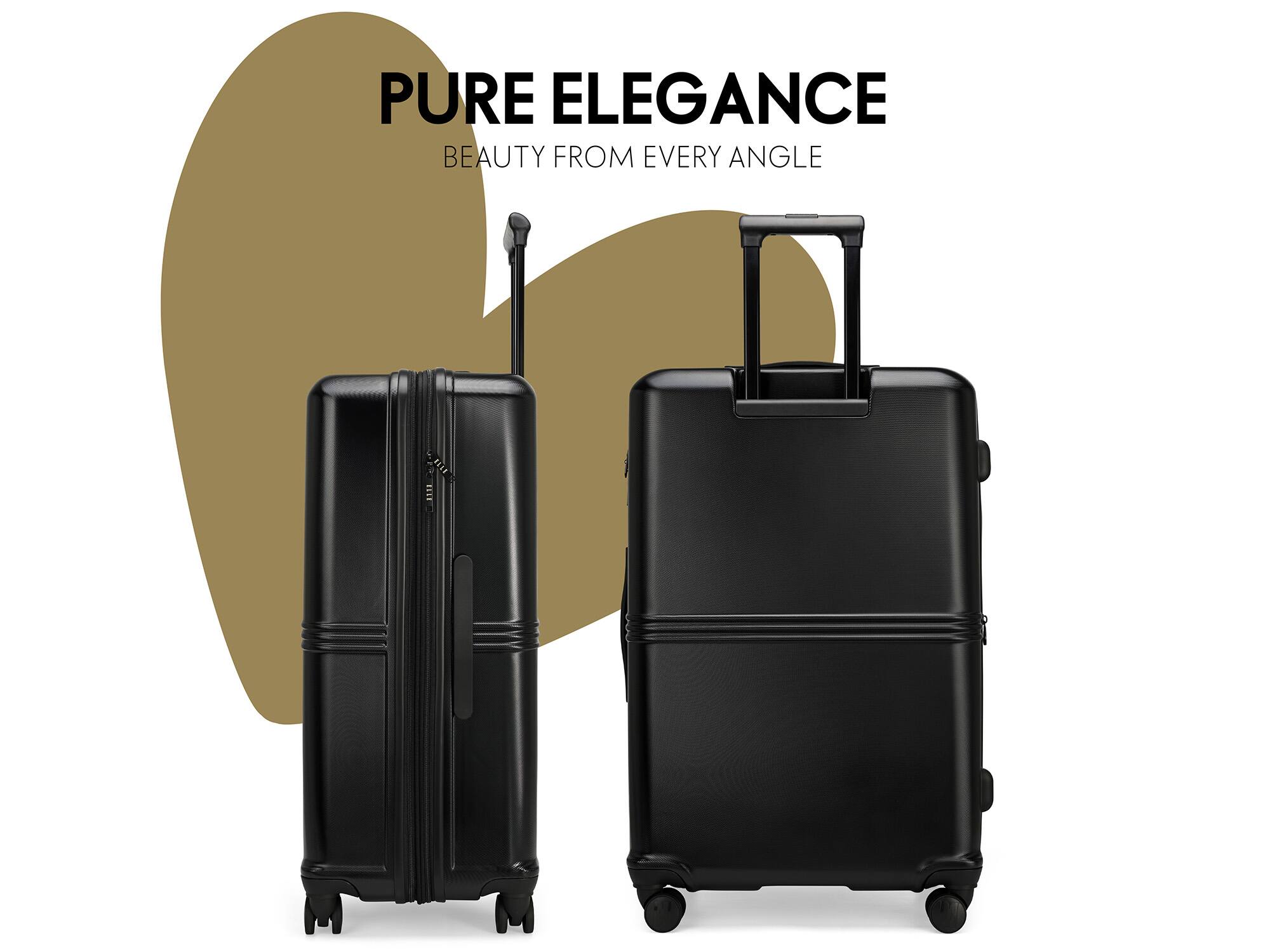 Elle Expedition 3 Piece Expandable Polycarbonate Spinner Luggage