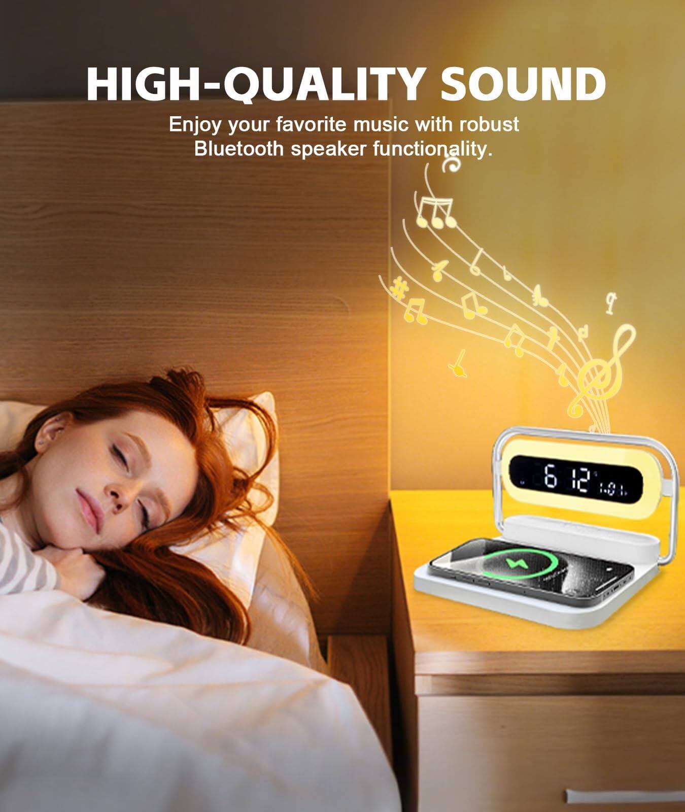 HIGH-QUALITY SOUND  
Enjoy your favorite music with robust Bluetooth speaker functionality.