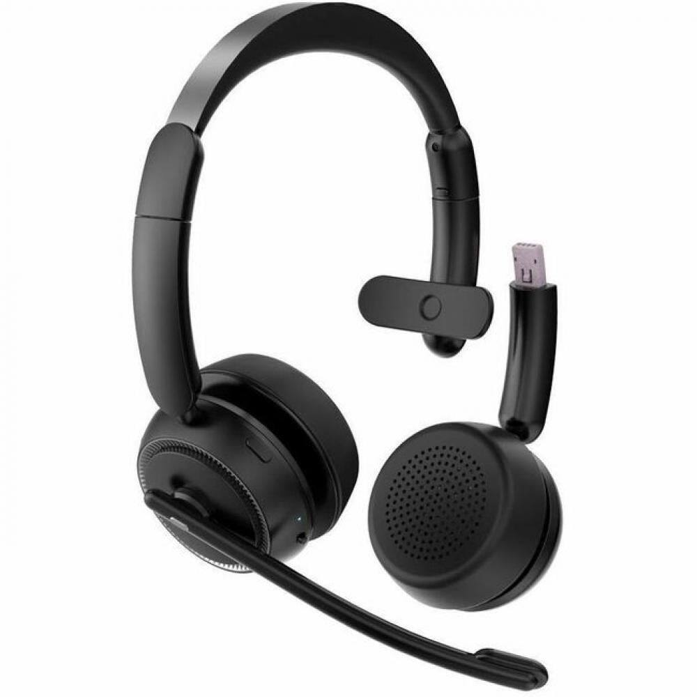 Front. 4XEM - Bluetooth Wireless Office Interchangeable Single and Dual Speaker Headset (4XWLHSM109).