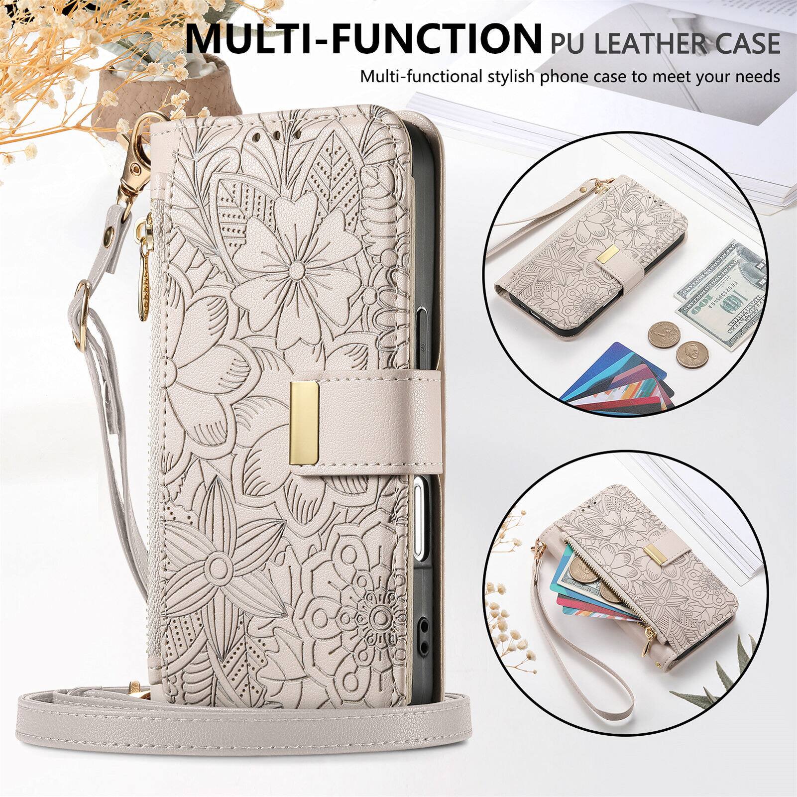 MULTI-FUNCTION PU LEATHER CASE  
Multi-functional stylish phone case to meet your needs