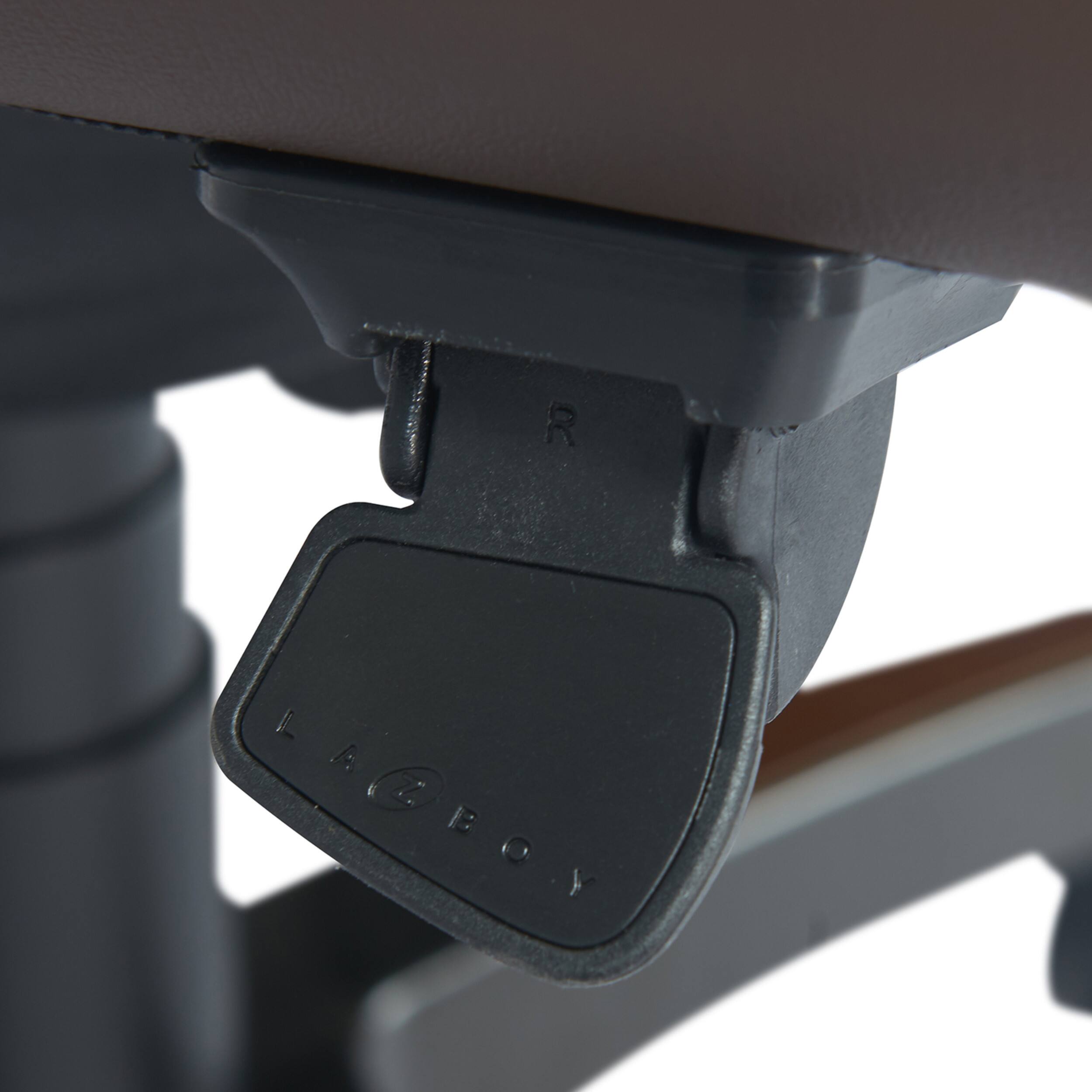 Alt View 11. La-Z-Boy - Bennett Bonded Leather Executive High-Back Ergonomic Office Chair - Brown.