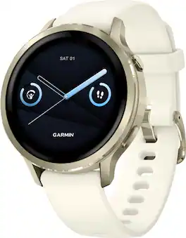 Garmin - Venu 4 GPS Smartwatch 41 mm Fiber-reinforced polymer - Lunar Gold - (2025)