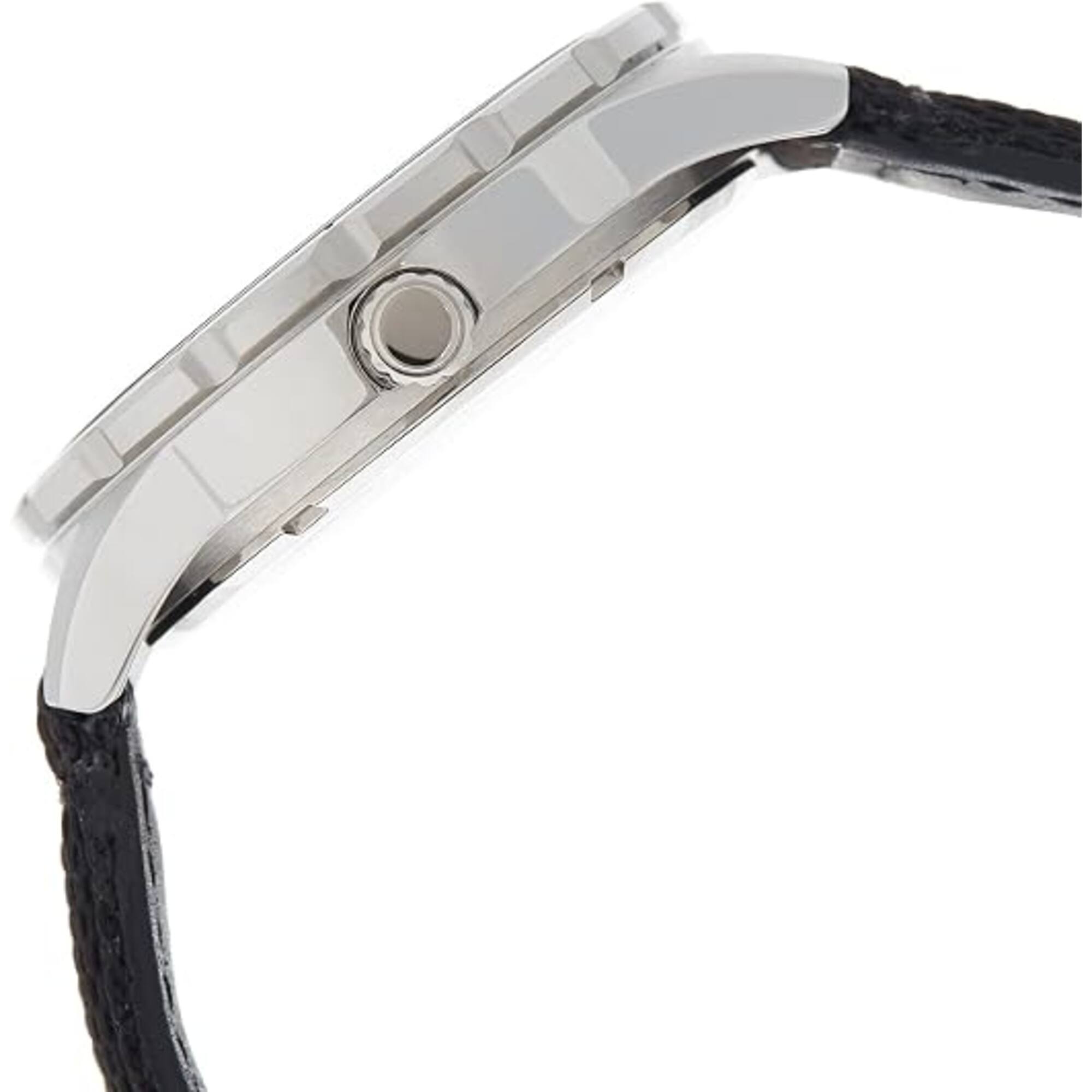 Alt View 1. Casio - Casio Men’s Black Dial Solar Stainless Steel Fabric Watch - MTP-S120L-1AVCF - Black.