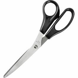 Business Source - Stainless Steel Scissors 8" Bent right Stainless Steel 1 Each - Black