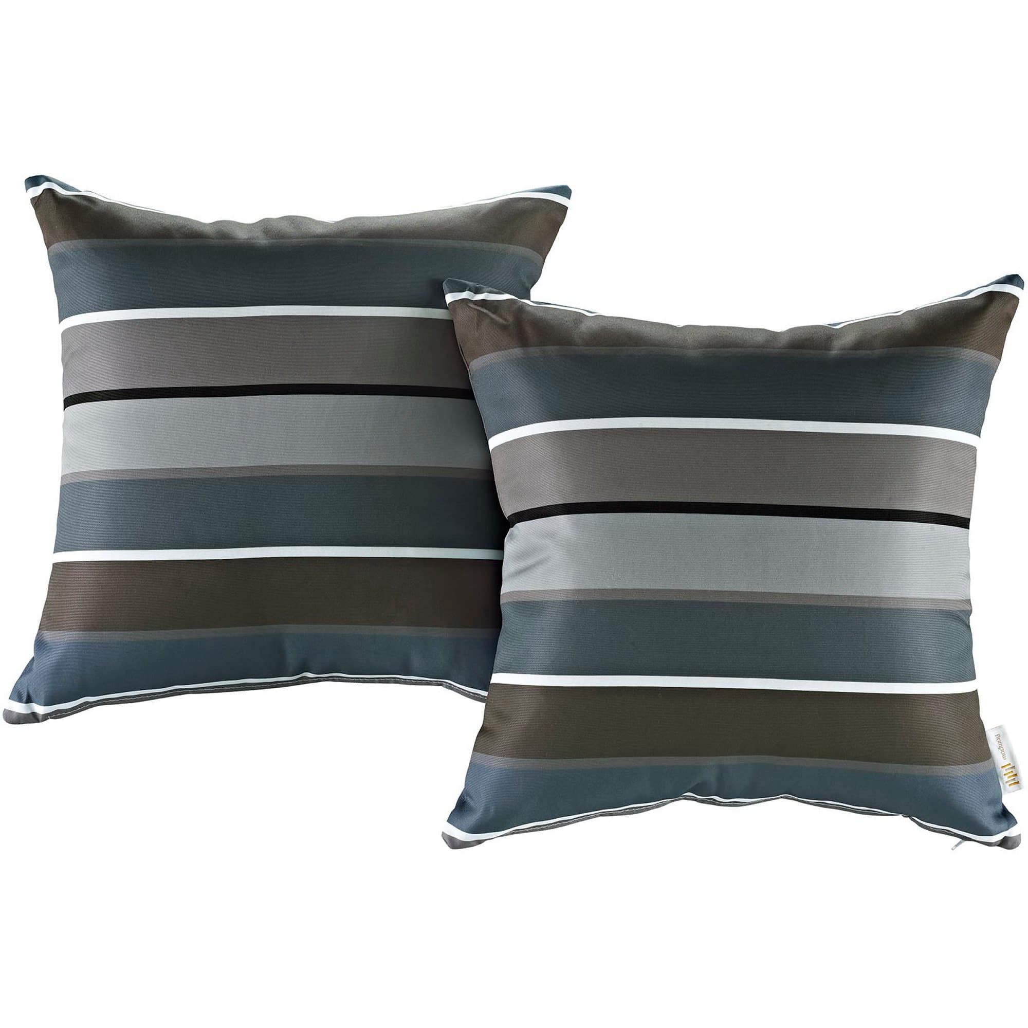 2 Piece Outdoor Patio Pillow Set by Modway - Stripe