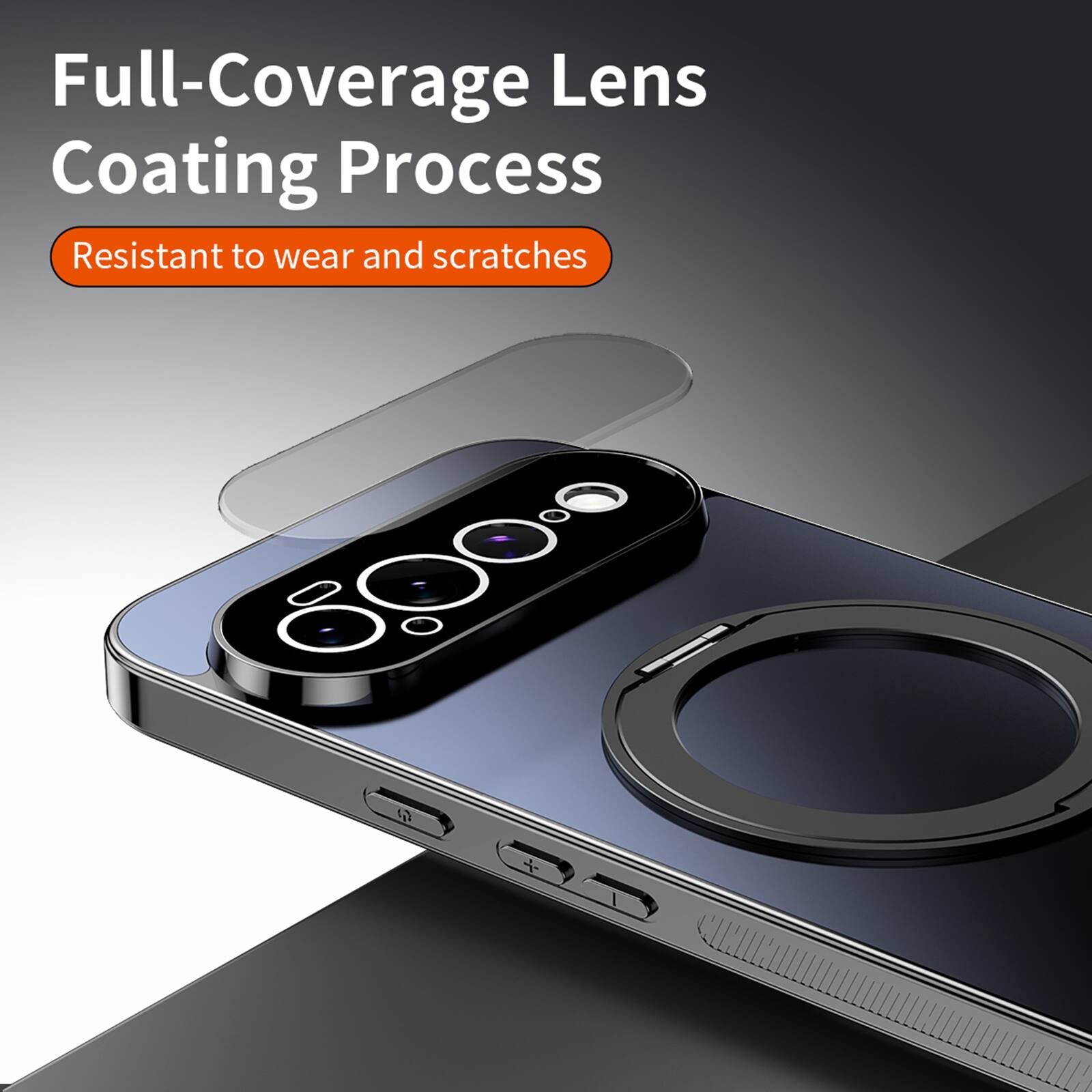 Full-Coverage Lens Coating Process  
Resistant to wear and scratches