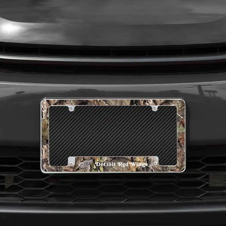 Rico Industries Detroit Red Wings Chrome Metal License Plate Frame with ...