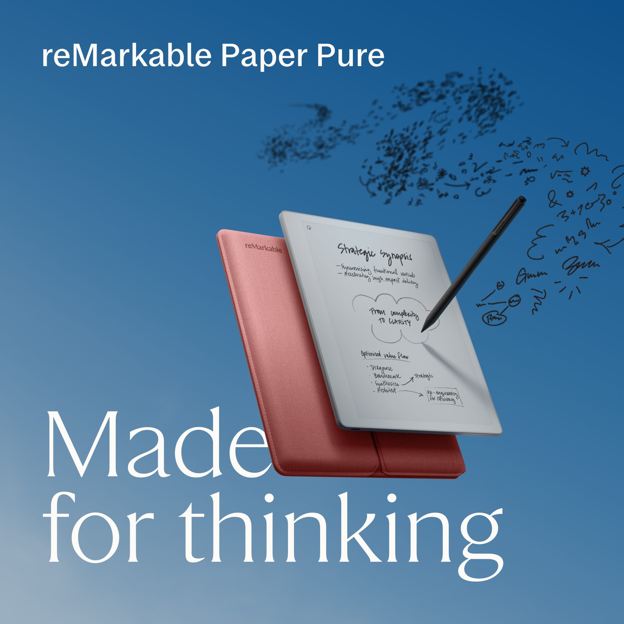 reMarkable Paper Pure – 10.3” Paper Tablet Bundle with Marker Plus