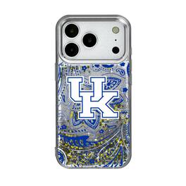 Keyscaper - NCAA - Kentucky Wildcats iPhone Glitter Paisley Design Case - 15 - Multicolor