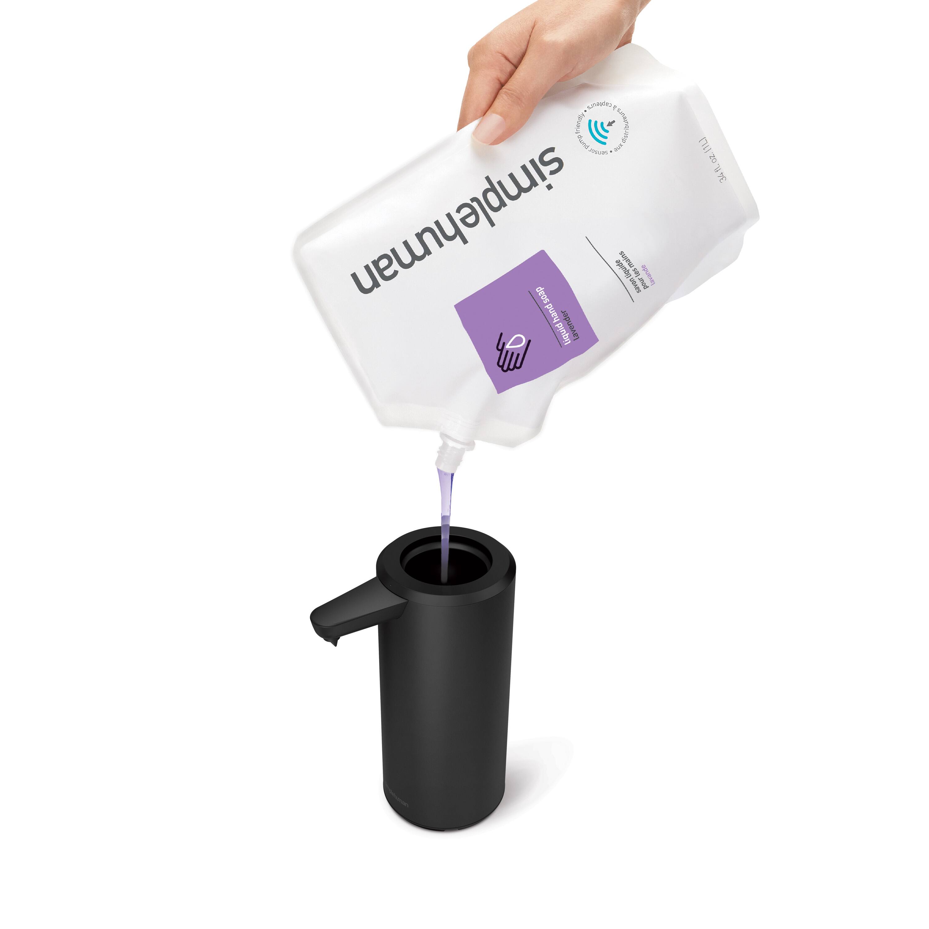 Sure, here is the corrected text:

"simplehuman  
Lavender  
Liquid Hand Soap  
34 FL OZ (1 L)"