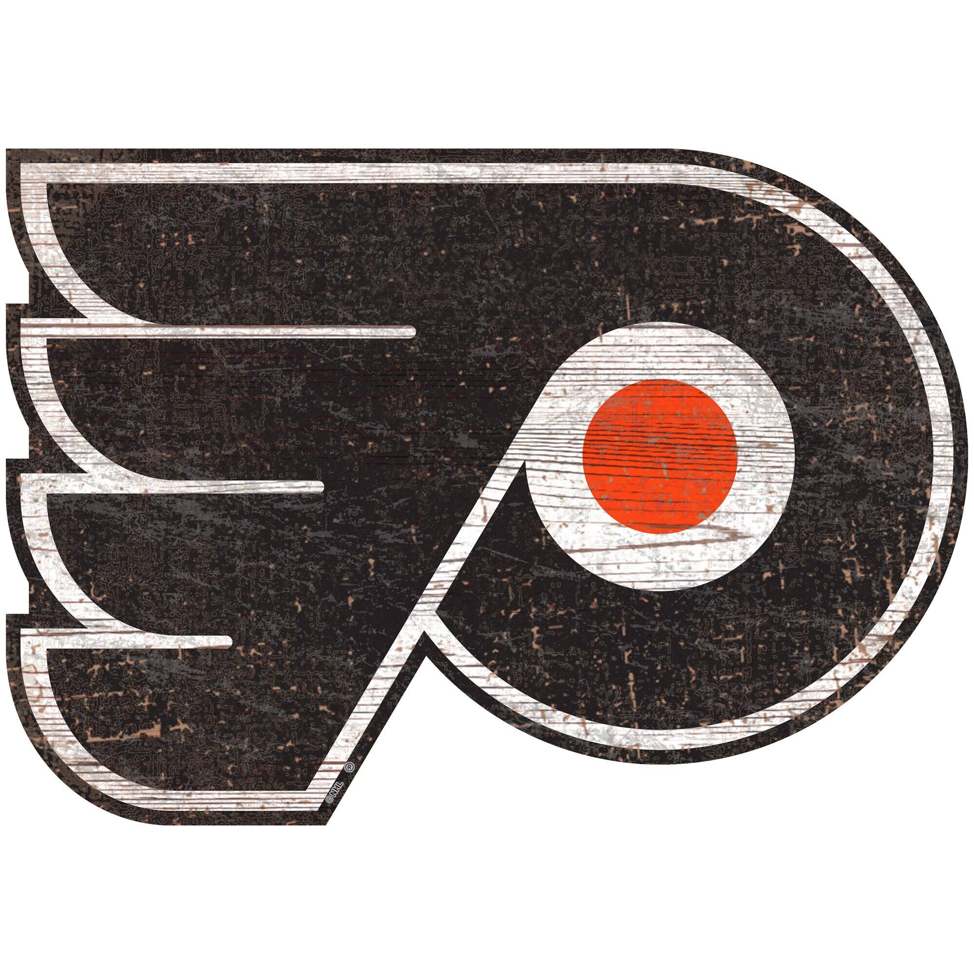 Philadelphia Flyers 24'' x 24'' Distressed Logo Cutout Sign