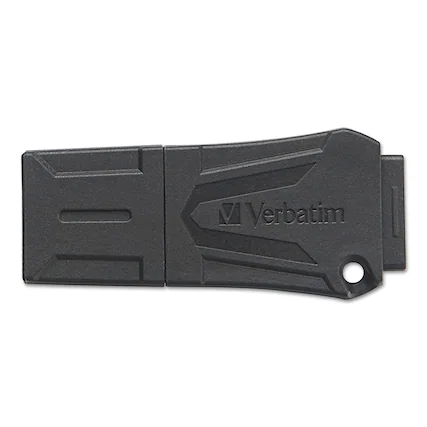 Front. Verbatim - Verbatim 70000 ToughMAX 16gb USB Flash Drive - Black - Black.