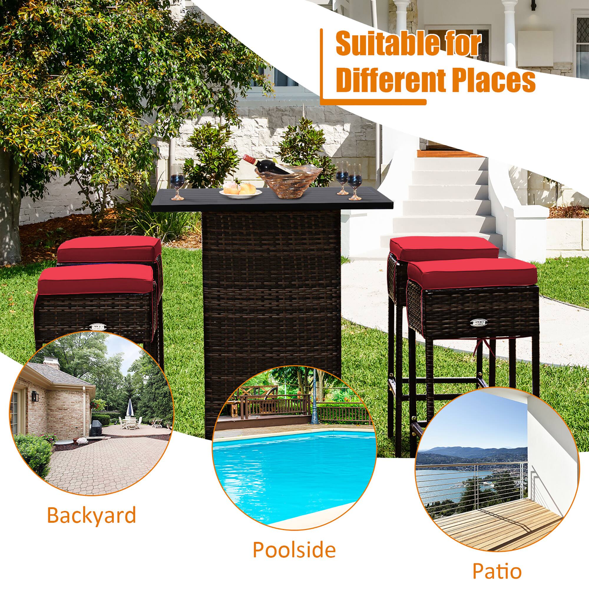 Suitable for Different Places

Backyard  
Poolside  
Patio