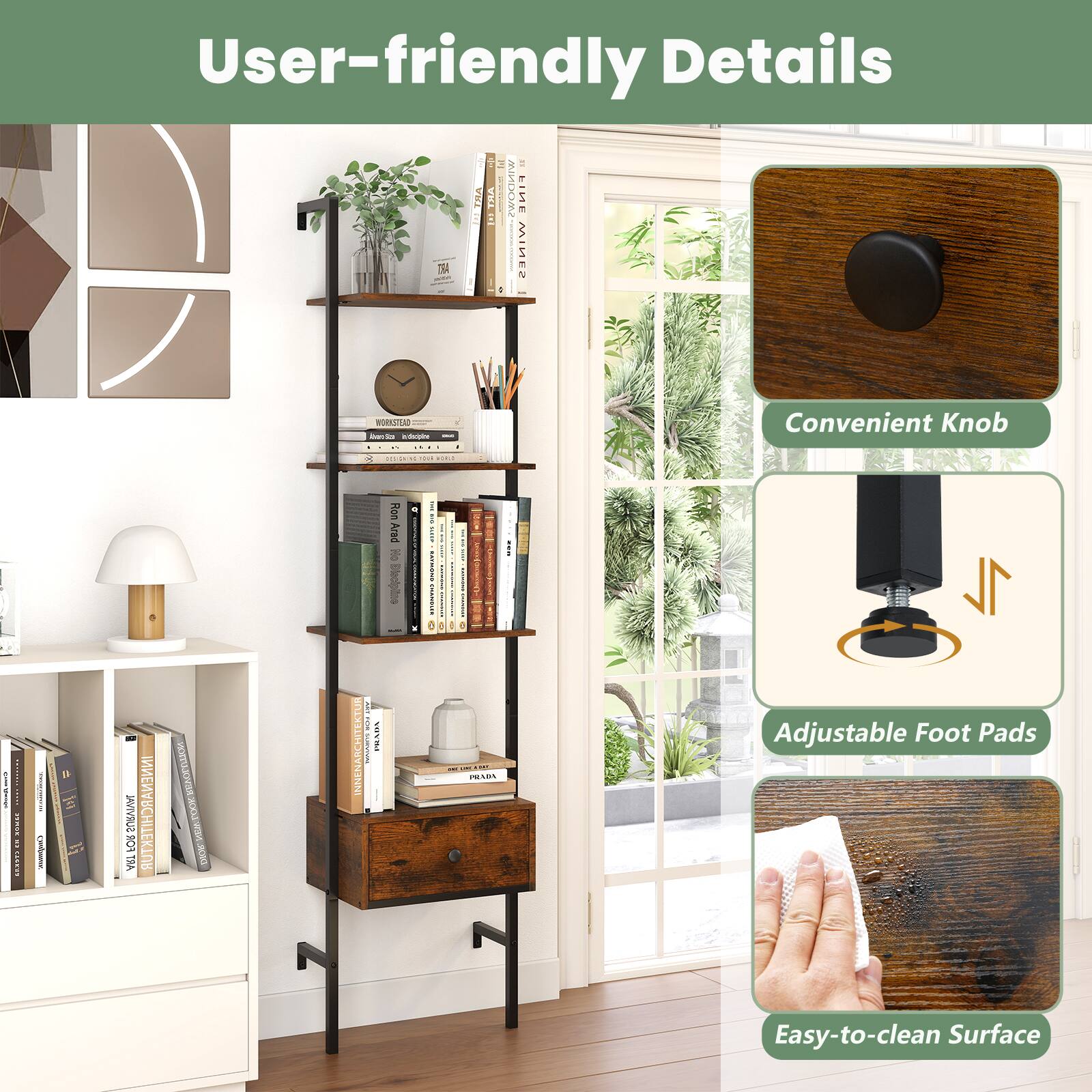 User-friendly Details

Convenient Knob

Adjustable Foot Pads

Easy-to-clean Surface