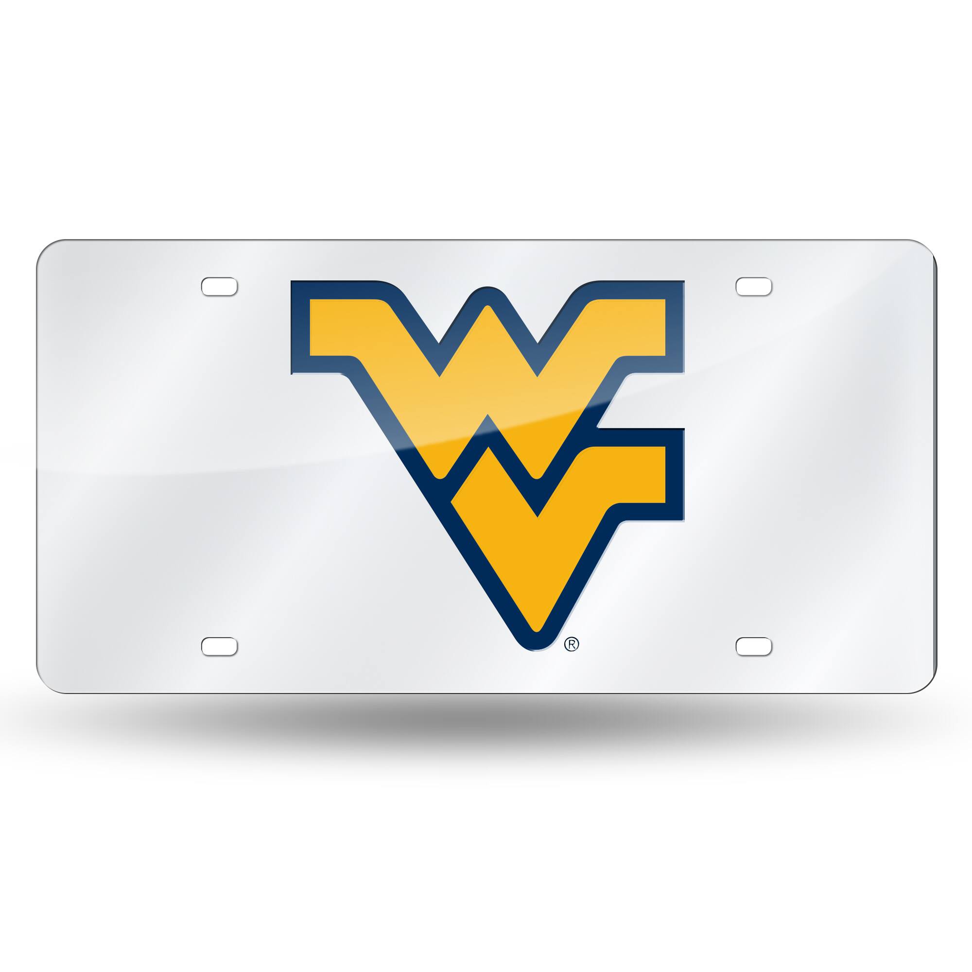 West Virginia Mountaineers Acrylic License Plate Laser Tag