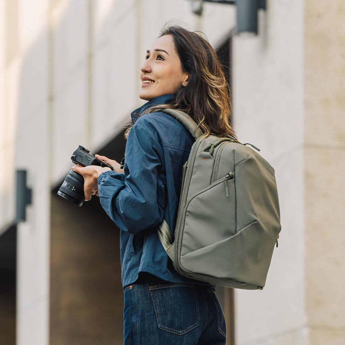 Alt View 7. PGYTECH - PGYTECH OneGo Lite Backpack 16L Matte Black.
