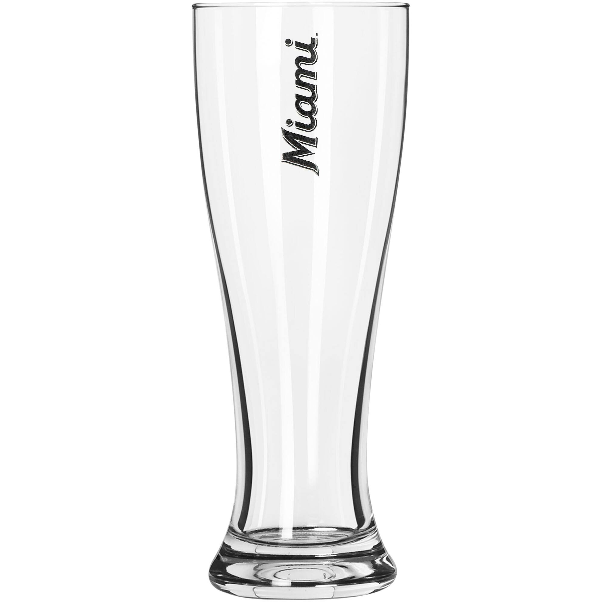 Alt View 1. Logo Brands - Miami Marlins 16oz. Game Day Pilsner Glass - Multicolor.