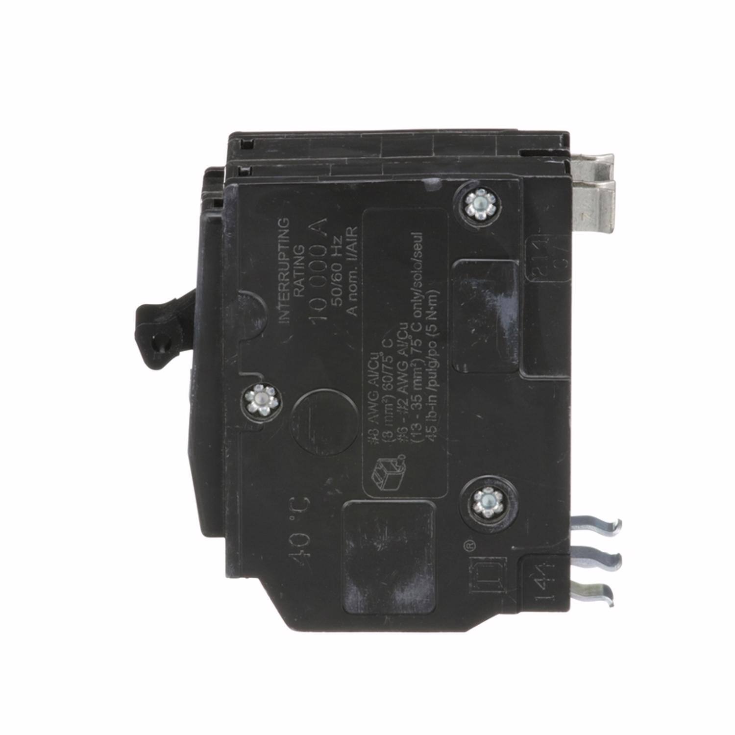 INTERRUPTING RATING 10000 A 50/60 Hz
I/AIR A nom.
C AI/Cu 75°C only/solo/seul AI/Cu 60/75 AWG mm2) AWG Guai #2 35 8 (3 #6 (13
(w-N (5 ui-qi /pulg/po 45
R E
144