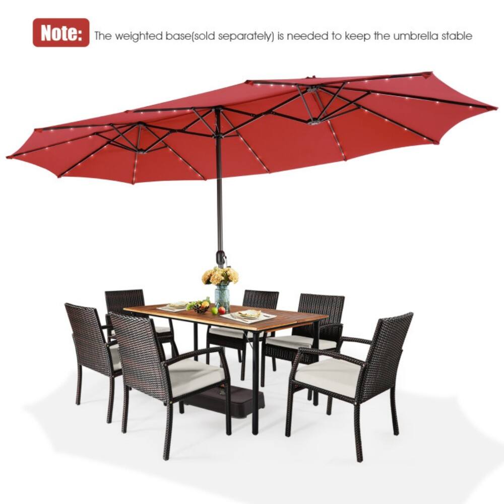 Note: The weighted base(sold separately) is needed to keep the umbrella stable