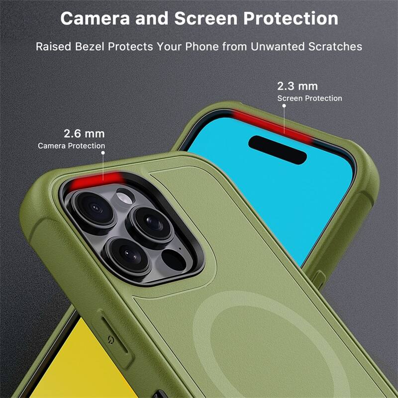Camera and Screen Protection
Raised Bezel Protects Your Phone from Unwanted Scratches
2.3 mm Screen Protection
2.6 mm Camera Protection