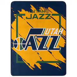 Northwest - Utah Jazz 46" x 60" Dimensional Micro Raschel Plush Throw Blanket - Blue