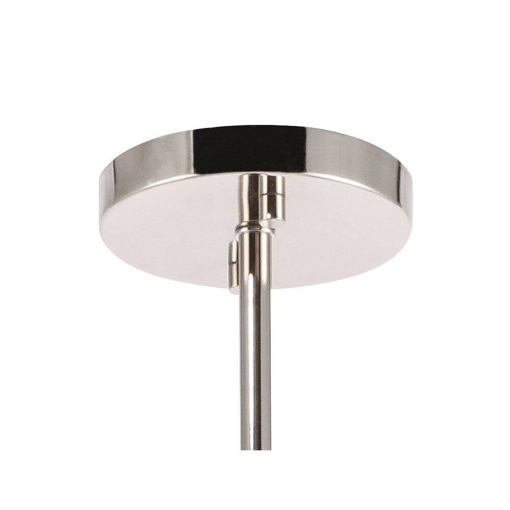 Back. Living District - Brees 1 Light Chrome Pendant - Chrome.