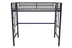 DHP - Benjamin Metal Twin-Size Loft Bed - Navy - Front_Zoom
