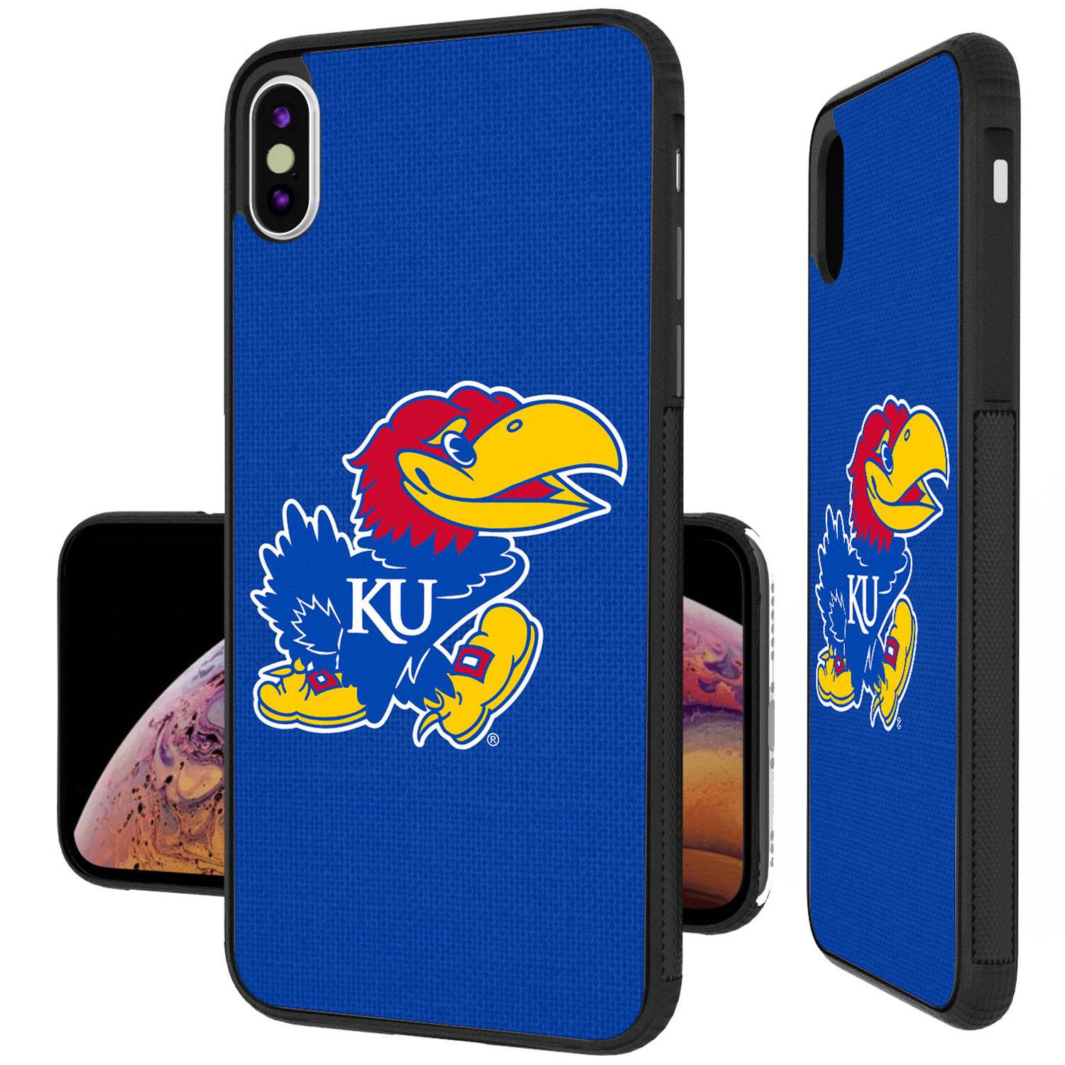 Alt View 3. Keyscaper - Kansas Jayhawks iPhone Solid Design Bump Case - 13 Pro - Multicolor.