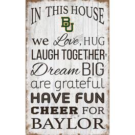 Fan Creations - Baylor Bears 11'' x 19'' Team In This House Sign - Multicolor