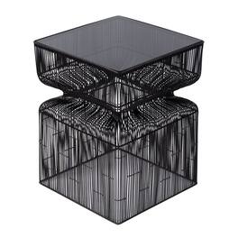 Butler Specialty - Ivar 14 in. W Square Stainless Steel Modern End Table - Bronze
