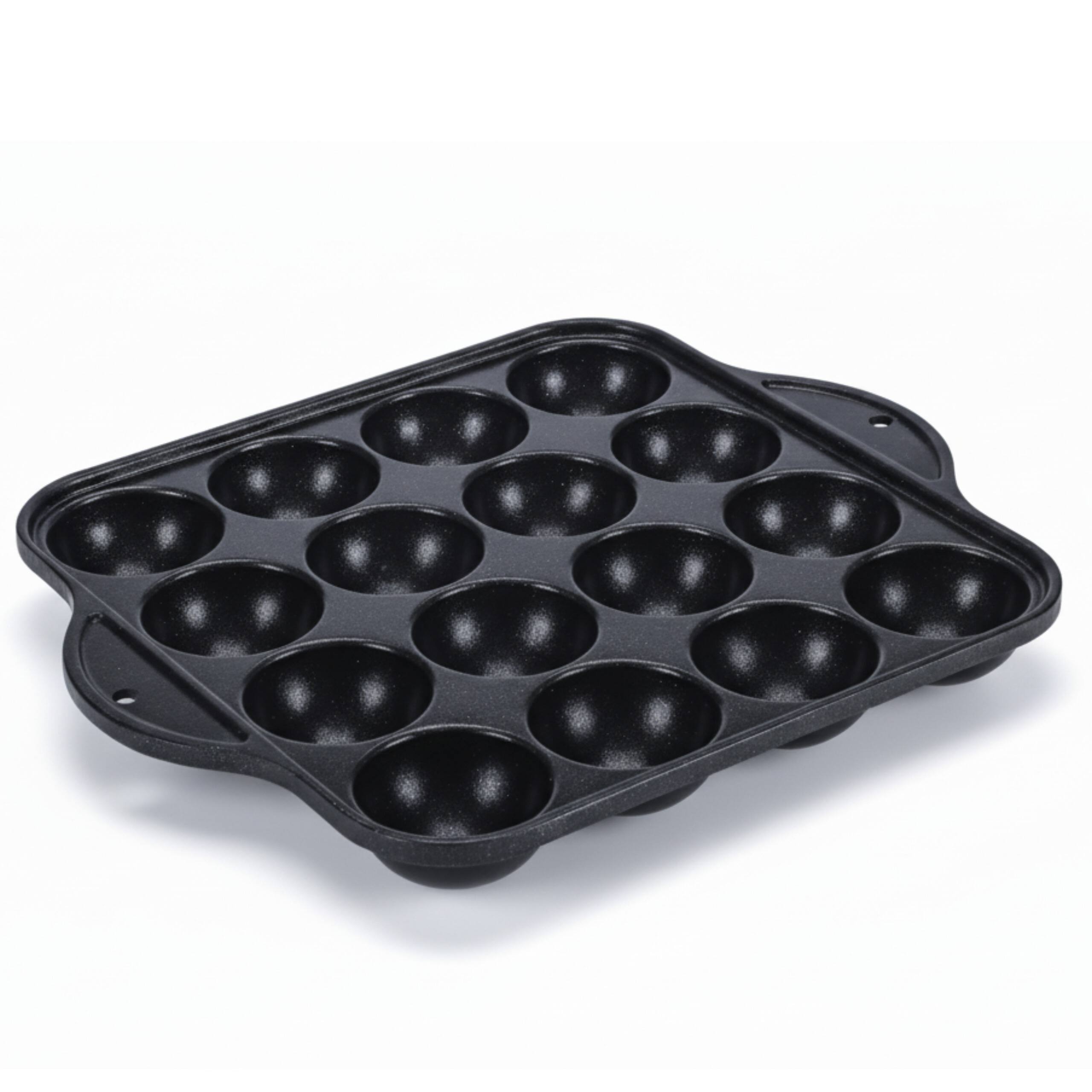 Alt View 1. CookKing - COOKKING - Taiyaki Japanese Fish-shaped Pancake Double Pan, Made in Korea - Black.
