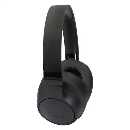 Front. JBL - JBL Tune 760NC Noise-Canceling Wireless Over-Ear Headphones (Black) - Black.