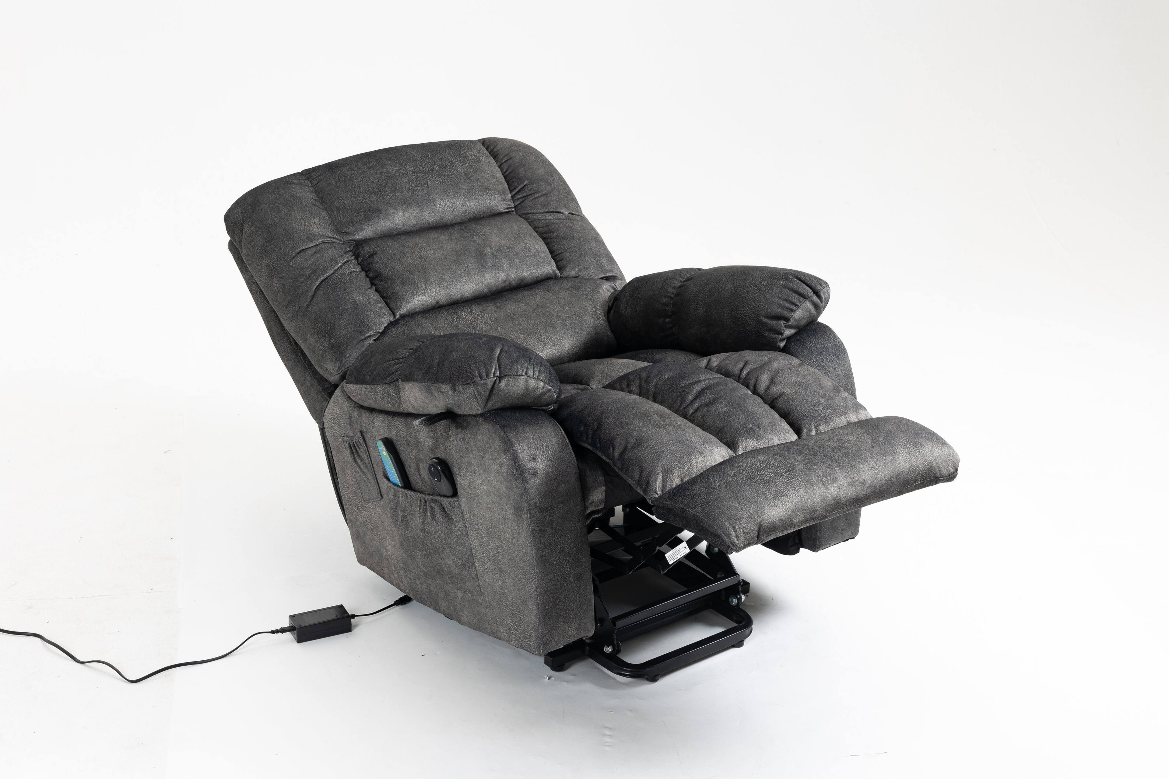 Alt View 1. APRILSOUL - Recliners Lift Chair Relax Sofa Chair Living Room Power Electric Reclining for Elderly - Blue.