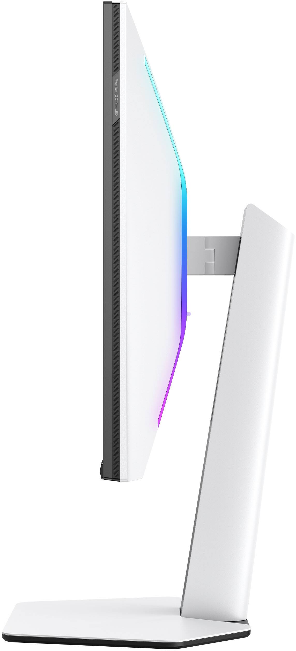 Alt View 24. TCL - 32" R84 Series 4K UHD HDR QD-Mini LED Gaming Monitor - Black and White.