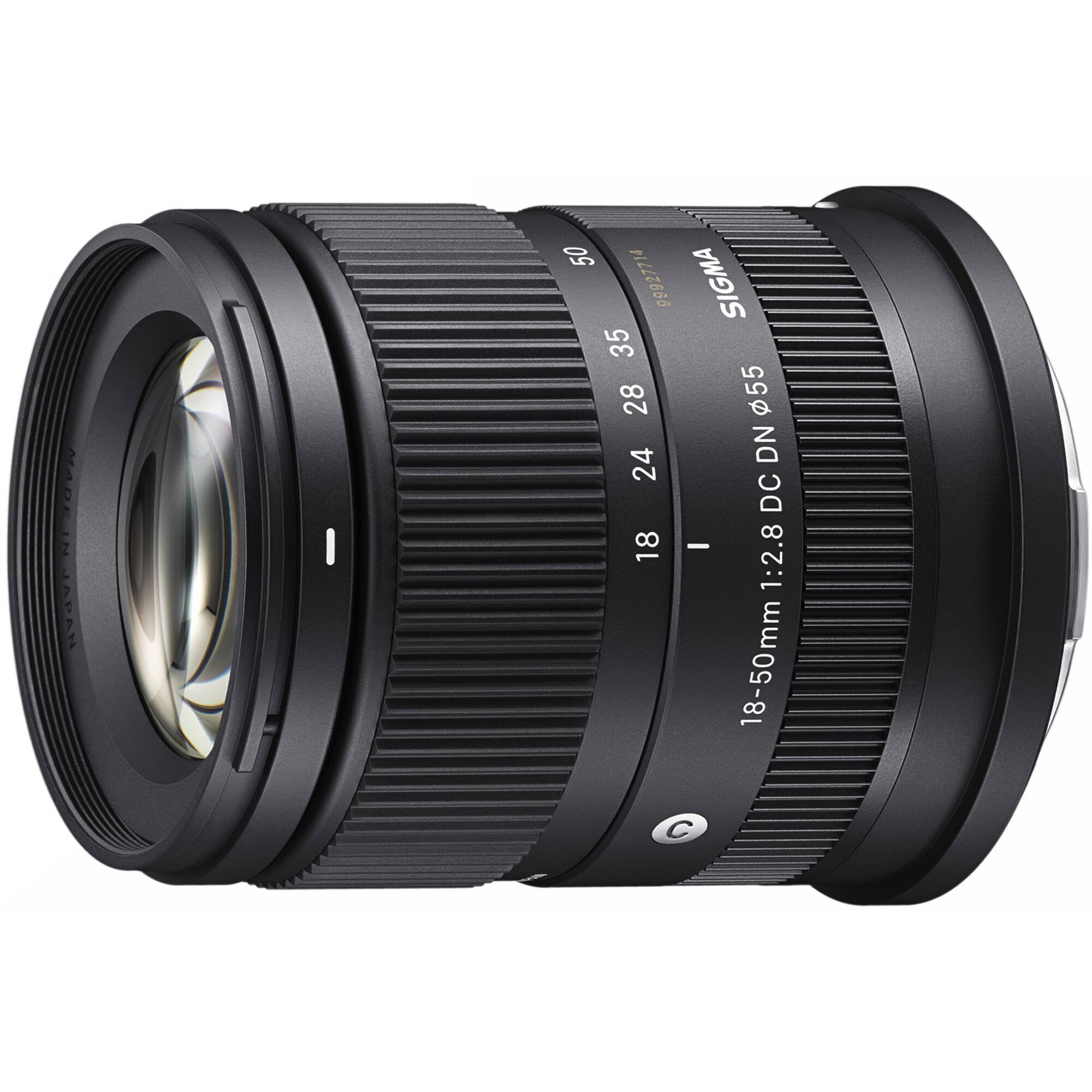 MADE IN JAPAN  
50 99927714  
SIGMA  
18-50mm 1:2.8 DC DN  
24 28 35 50