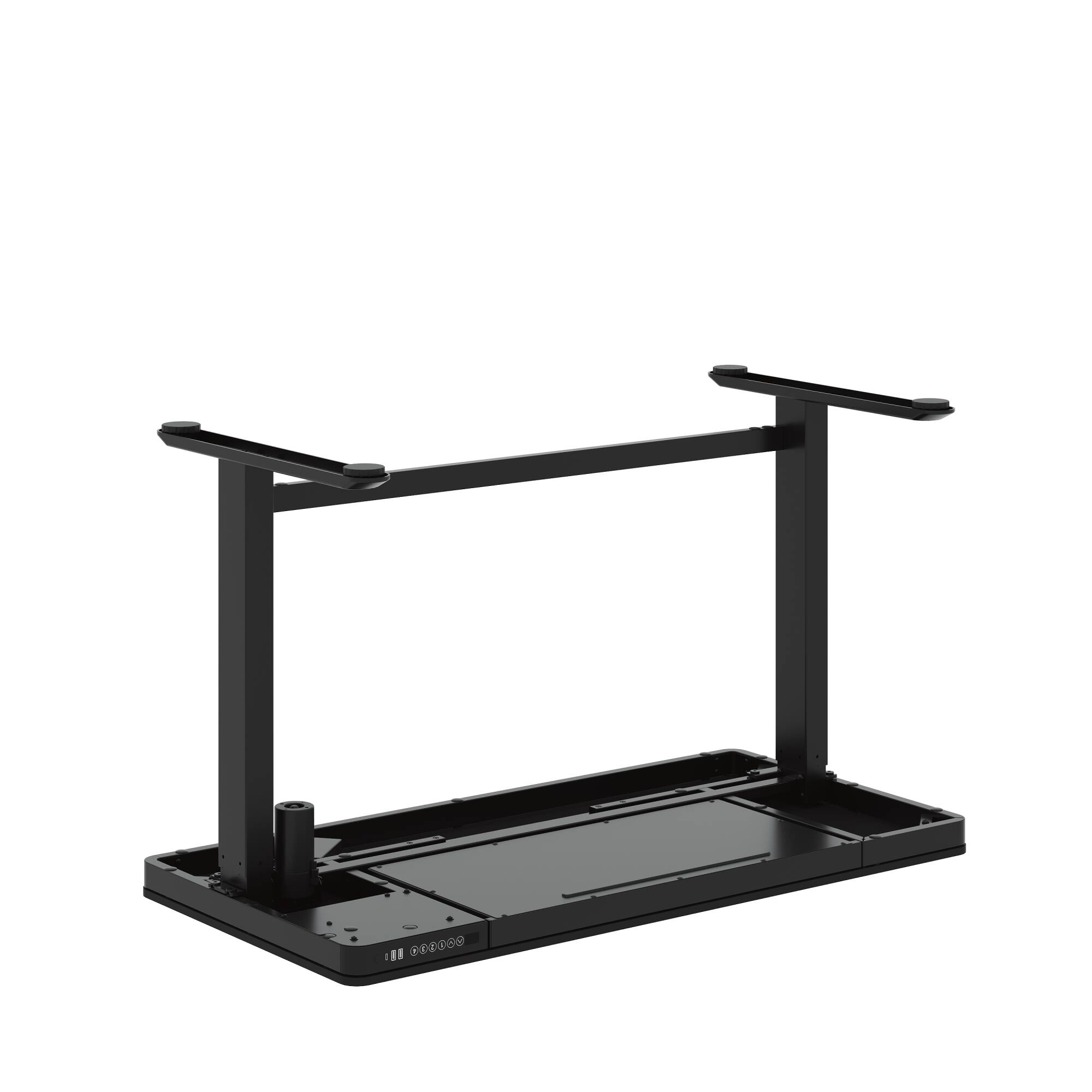 Left. FlexiSpot - FlexiSpot EW8 Electric 48"W Electric Height-Adjustable Standing Desk, Black - Black.