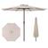 Front. Costway - 12 FT Patio Umbrella Outdoor Market Umbrella with Crank Handle 8 Sturdy Ribs - Beige.