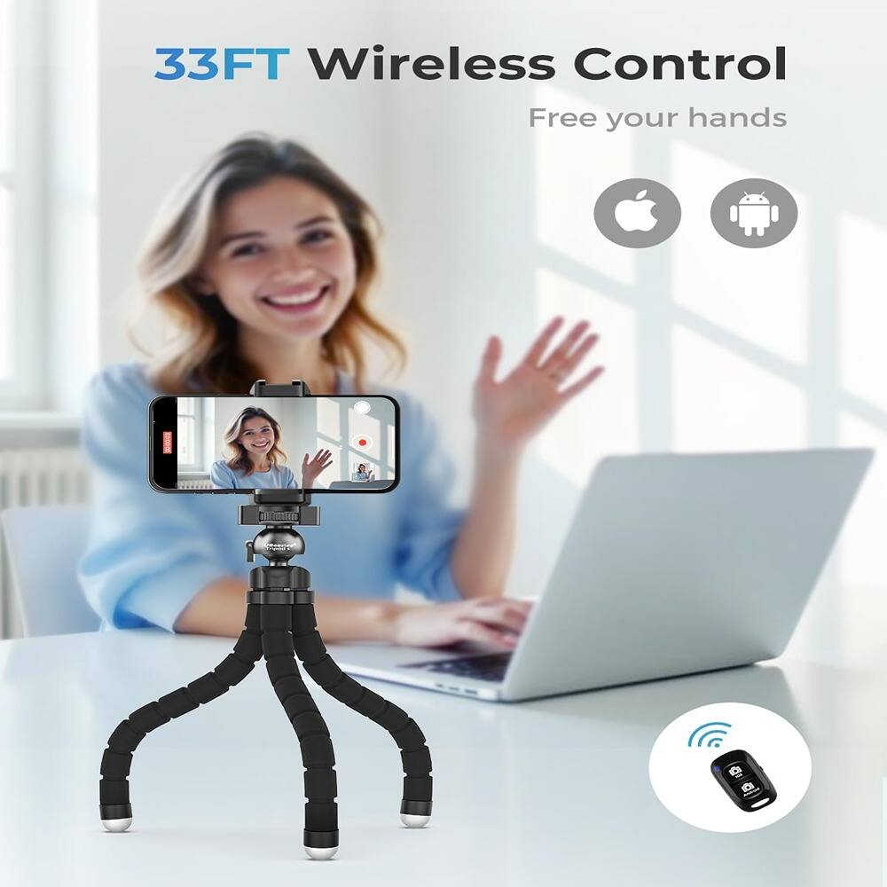 33FT Wireless Control  
Free your hands  

Apple  
Android