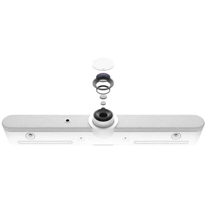 Alt View 4. Logitech - Logitech Rally Bar All-In-One Video Bar for Medium and Large Rooms, White - 3840 x 2160 Video - 3x Digital Zoom.