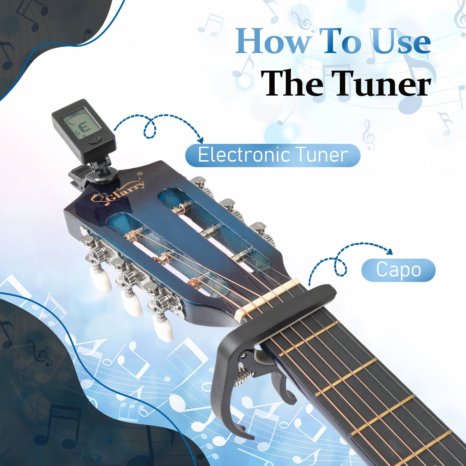 How To Use The Tuner

Electronic Tuner

Capo