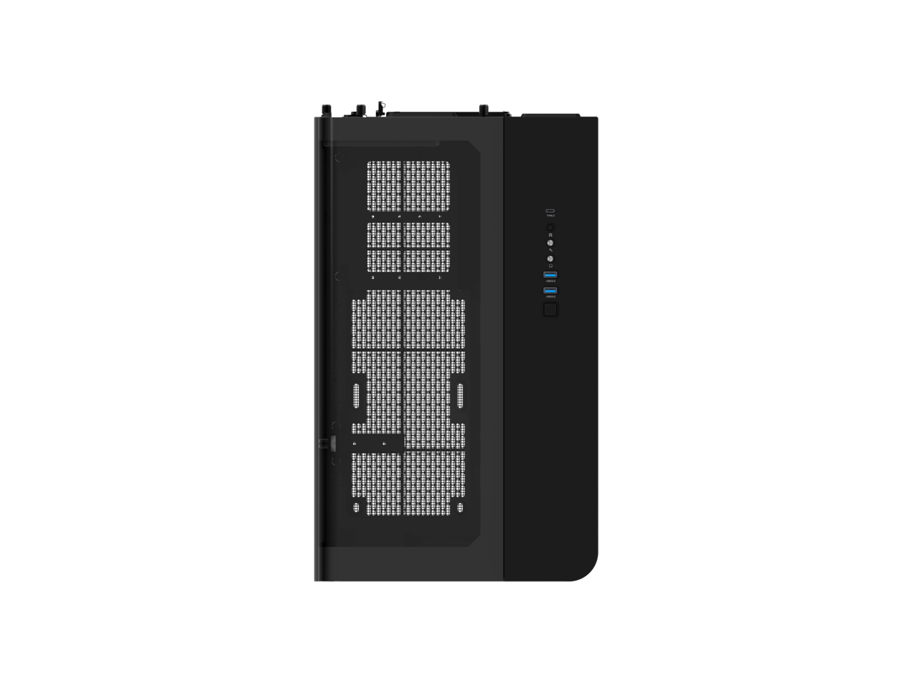 Alt View 7. Thermaltake - View 390 TG Mid Tower Chassis - Black.